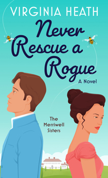 Library Binding Never Rescue a Rogue [Large Print] Book