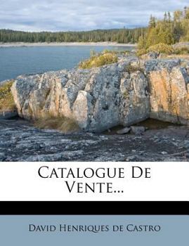 Paperback Catalogue de Vente... [French] Book