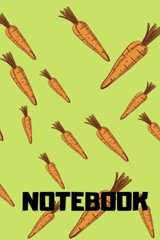 Paperback Notebook: carrot notebook 120 white paper lined for writing - Black Math, Physics, Science Exercise BookFor Students, Kids, Teen Book