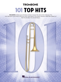 Paperback 101 Top Hits for Trombone Book