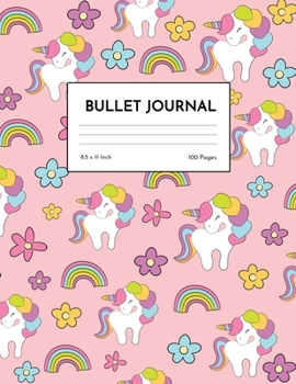 Bullet Journal: Unicorn Dot Grid Notebook - Dotted Note Pad for Kids, Girls, Teens, Tweens, Women - Gifts for Birthday and Christmas | Creative Art 00540