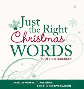 Paperback Just the Right Christmas Words# Book