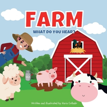 Paperback Farm: What Do You Hear?: What Do You Hear? [Large Print] Book