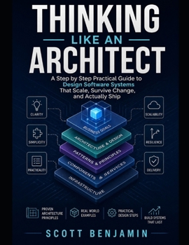 Paperback THINKING LIKE AN ARCHITECT: A Step by Step Practical Guide to Design Software Systems That Scale, Survive Change, and Actually Ship Book