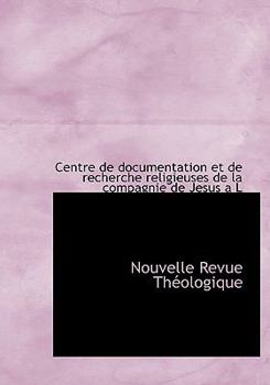 Paperback Nouvelle Revue Th Ologique [French] Book