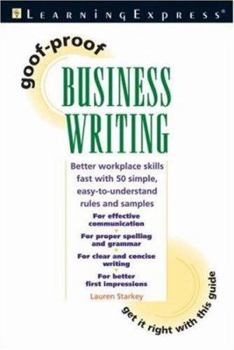 Paperback Goof-Proof Business Writing Book