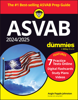 Paperback 2024/2025 ASVAB for Dummies: Book + 7 Practice Tests + Flashcards + Videos Online Book