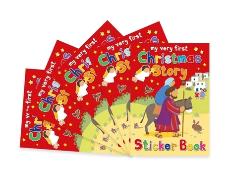 Hardcover Christmas Story Sticker Book: Pack of 5 Book