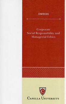 Paperback Corporate Social Responsibility and Managerial Ethics Book