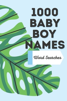 Paperback 1000 Baby Boy Names - Word Searches Book