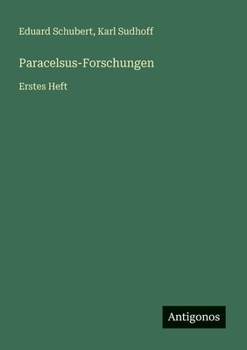 Paperback Paracelsus-Forschungen: Erstes Heft [German] Book