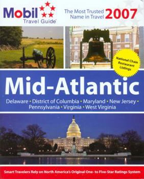 Paperback Mobil Travel Guide Mid-Atlantic: Delaware, District of Columbia, Maryland, New Jersey, Pennsylvania, Virginia, West Virginia Book