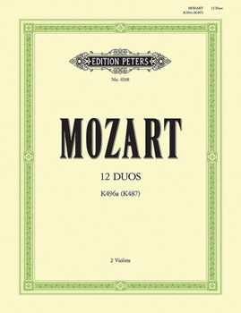 Paperback 12 Duos for 2 Horns K487 (496a) (Transcribed for 2 Violins): Part(s) Book