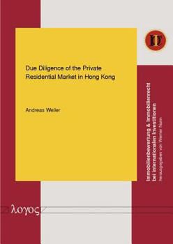 Paperback Due Diligence of the Private Residential Market in Hong Kong Book