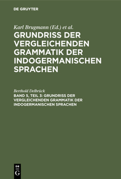 Hardcover Vergleichende Syntax Der Indogermanische Sprachen, Teil 3 [German] Book