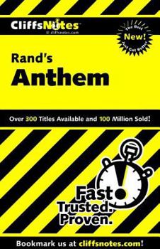 Paperback Cliffsnotes on Rand's Anthem Book