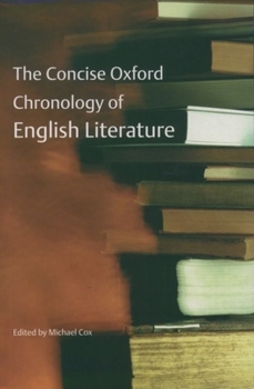 Paperback The Concise Oxford Chronology of English Literature Book