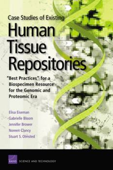 Paperback Case Studies Existing Human Tissue Repositories: Best Practic Book