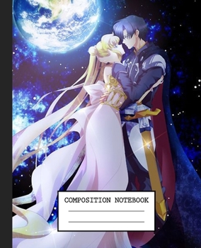 Notebook: Anime Japan Sailor Moon Soft Glossy Cover Graph Paper Pages Book 7.5 x 9.25 Inches 110 Pages