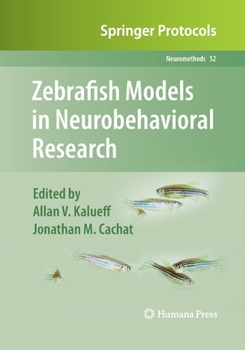 Paperback Zebrafish Models in Neurobehavioral Research Book