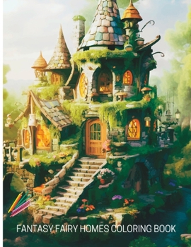 Paperback Fantasy Fairy Homes Coloring Book [Italian] Book