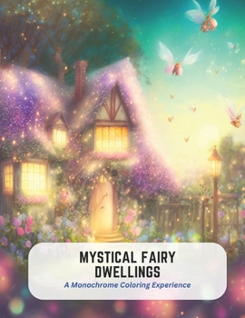 Paperback Mystical Fairy Dwellings: A Monochrome Coloring Experience Book