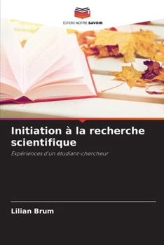 Paperback Initiation à la recherche scientifique [French] Book