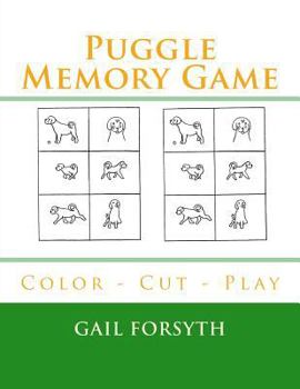Paperback Puggle Memory Game: Color - Cut - Play Book