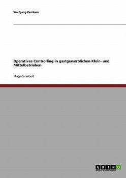Paperback Operatives Controlling im Gastgewerbe [German] Book