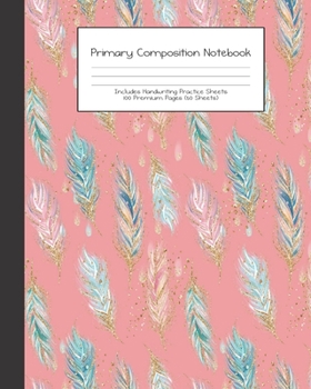 Paperback Primary Composition Notebook: Tribal Boho Animals -Grades K-2 - Handwriting Practice Paper-Primary Ruled With Dotted Midline - 100 Pgs 50 Sheets - P Book