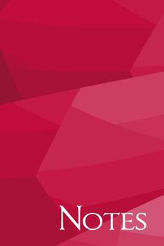 Paperback Notes: Red and Pink Geometric Dot Grid Notebook Book