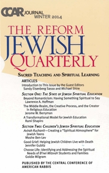 Paperback CCAR journal, The Reform Jewish Quarterly Winter 2014: Sacred Teaching and Spiritual Learning Book