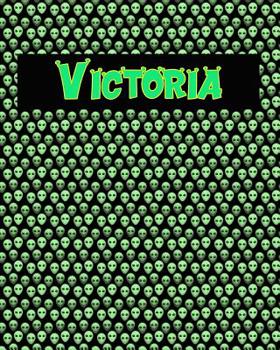 Paperback 120 Page Handwriting Practice Book with Green Alien Cover Victoria: Primary Grades Handwriting Book