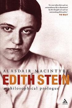 Paperback Edith Stein: A Philosophical Prologue Book