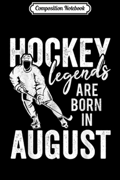 Paperback Composition Notebook: Ice Hockey Players Born In April Men Boys Birthday Journal/Notebook Blank Lined Ruled 6x9 100 Pages Book