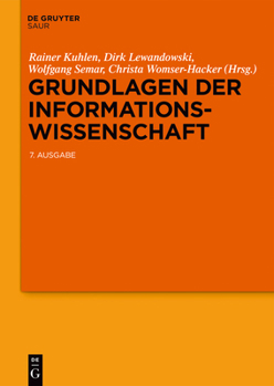 Hardcover Grundlagen der Informationswissenschaft [German] Book