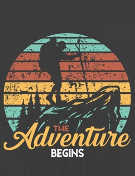 THE ADVENTURE BEGINS: Hiking Journal With Prompts To Write In, Trail Log Book, Hiker's Journal, Hiking Journal, Hiking Log Book, Hiking Gifts,