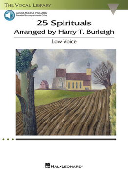 Paperback 25 Spirituals Arranged by Harry T. Burleigh with Companion Recordings of Piano Accompaniments Low Voice, Book/Audio Online Book