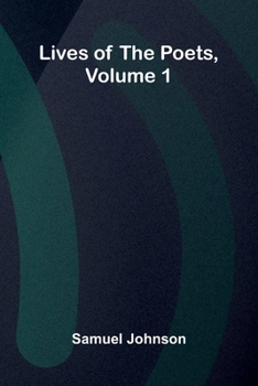 Paperback Lives of the Poets, Volume 1 Book