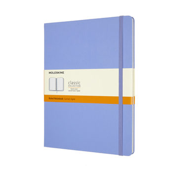 Hardcover Moleskine Classic Notebook, Extra Large, Ruled, Hydrangea Blue, Hard Cover (7.5 X 9.75) Book