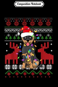 Paperback Composition Notebook: Australian Cattle Ugly Christmas Sweater Funny Holiday Dog Journal/Notebook Blank Lined Ruled 6x9 100 Pages Book