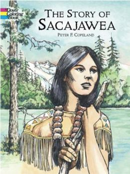 Paperback The Story of Sacajawea Coloring Book