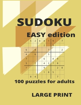 Paperback Sudoku easy edition: Large print Sudoku puzzles ideal for beginners. All the puzzles are classed as easy to get you use to the game. Ideal [Large Print] Book