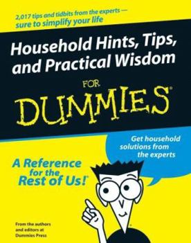 Hardcover Household Hints, Tips, and Practical Wisdom for Dummies Book