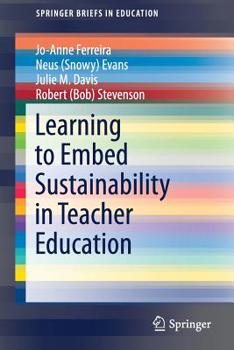 Paperback Learning to Embed Sustainability in Teacher Education Book