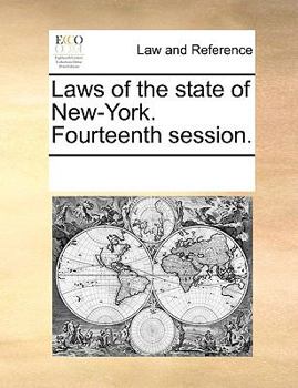 Paperback Laws of the state of New-York. Fourteenth session. Book