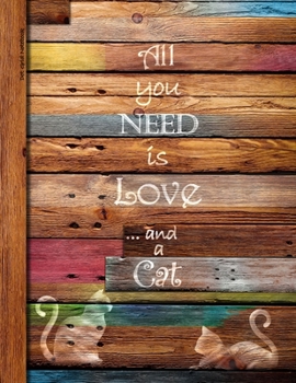 Paperback Dot Grid Notebook: Gifts for Cat Lovers. A no-frills dotted journal in an extra large SOFTBACK with a PRINTED IMAGE of wood; 100 numbered Book