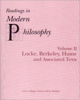 Paperback Readings in Modern Philosophy, Volume 2: Locke, Berkeley, Hume and Associated Texts Book