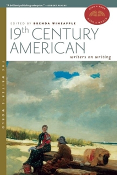 Paperback 19th Century American Writers on Writing Book