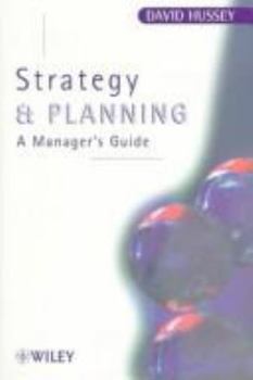 Paperback Strategic Planning: A Managers Guide Book